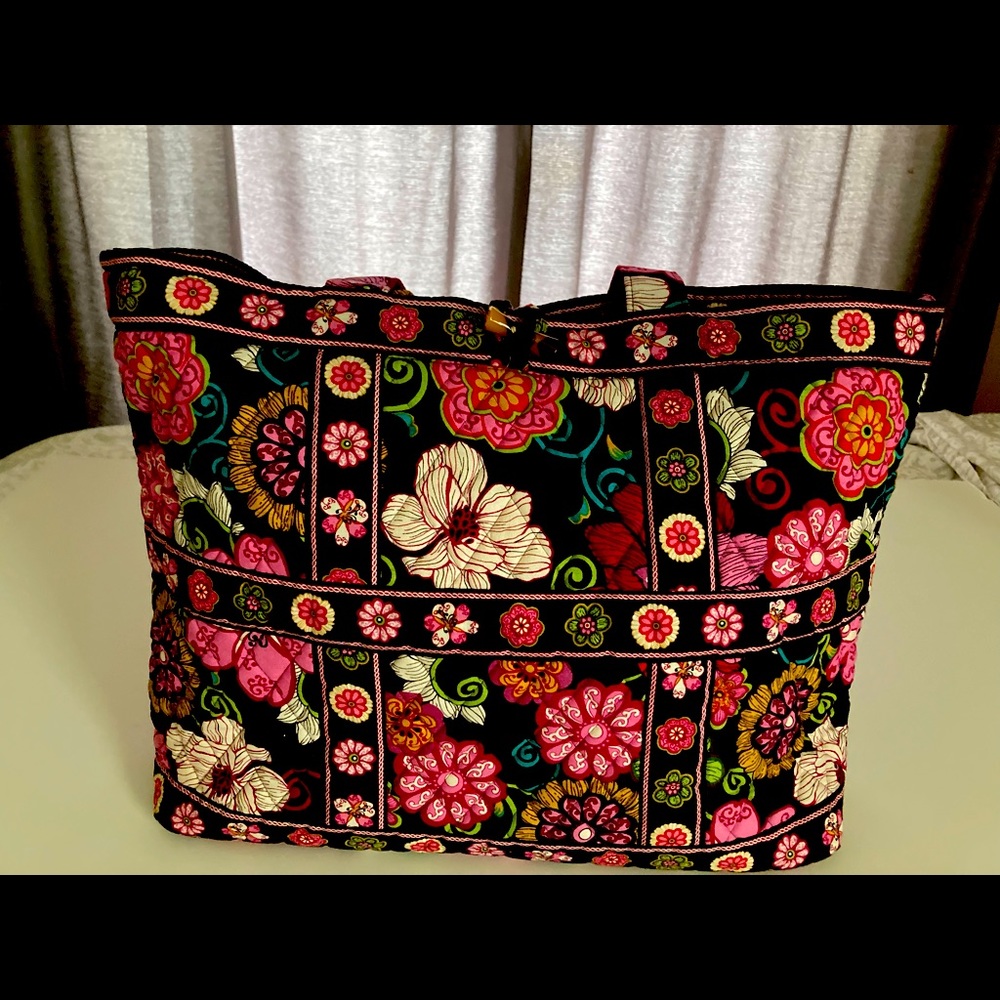 Vera Bradley Quilted Cotton Tote Bag - Picture 2 of 7